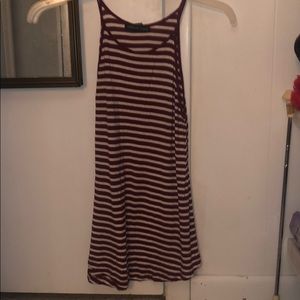 AMERICAN DREAM striped long tank top